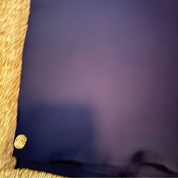 Lilly Pulitzer Florin Sleeveless V-Neck Top Reversible Medium Navy Blue - Picture 4 of 4